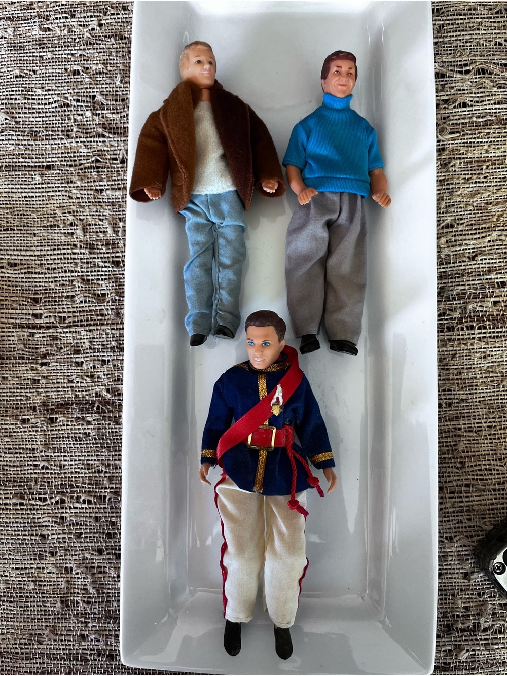 Vintage Kids Toys 3-Piece Doll Set Prince, Dad